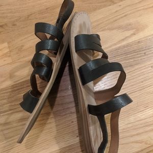 Leather lucky brand strappy sandals